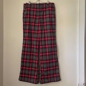 90s LEI Plaid Flares
